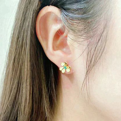 [Lumi Jewels]FRIVOLE  FLOWER MALACHITE EARRINGS