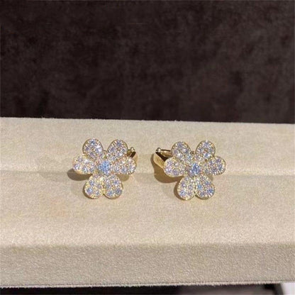 [Lumi Jewels]FRIVOLE GOLD FLOWER DIAMOND EARRINGS