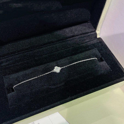 [Lumi Jewels]CLOVER  SINGLE FLOWER BRACELET SILVER