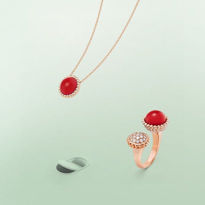 [Lumi Jewels]PERLEE COULEURS DIAMOND ROSE GOLD BETWEEN THE FINGER RING