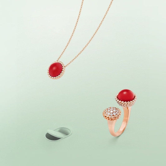 [Lumi Jewels]PERLEE COULEURS DIAMOND ROSE GOLD BETWEEN THE FINGER RING