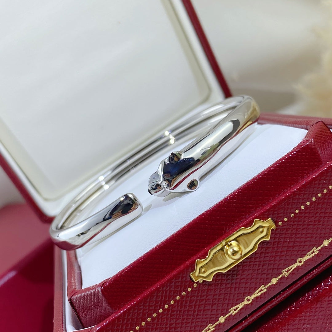 [Lumi Jewels]PANTHERE SILVER OPEN BRACELET