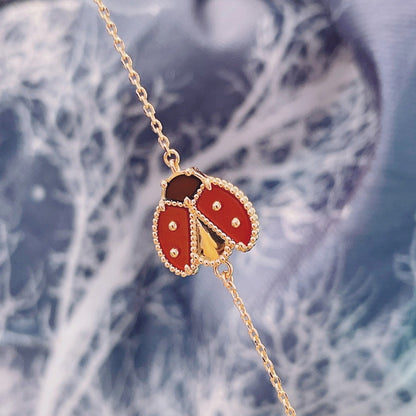 [Lumi Jewels]LUCKY SPRING 1 MOTIF PINK GOLD BRACELET