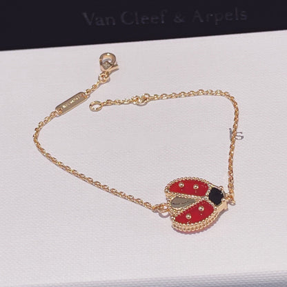 [Lumi Jewels]LUCKY SPRING 1 MOTIF PINK GOLD BRACELET