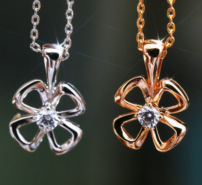 [Lumi Jewels]FIOREVER NECKLACE DIAMOND CENTER