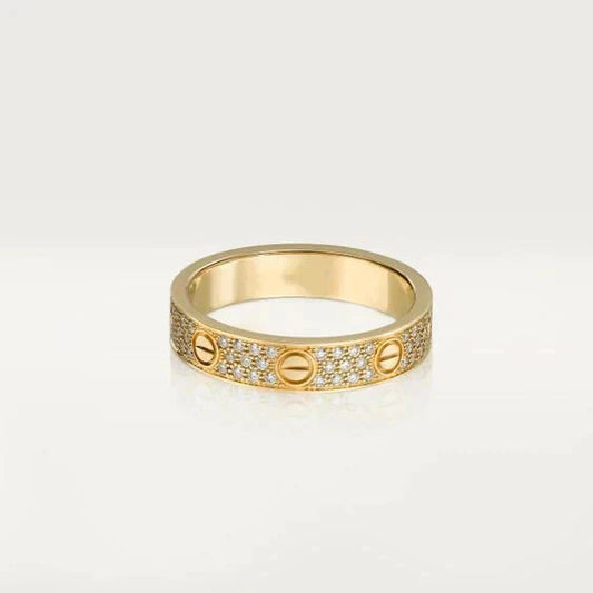 [Lumi Jewels]LOVE RING 3.6MM DIAMOND PAVED